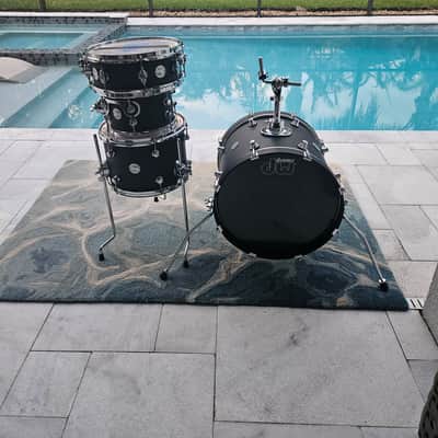 DW Design Series Mini-Pro 10/13/16/5x13" 4pc Shell Pack 2015 - Present - Black Satin image 1