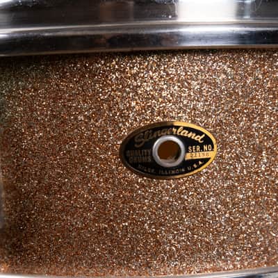 1960s Slingerland 5x14 Champagne Student Deluxe Snare Drum image 7
