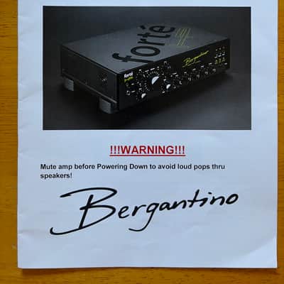 Bergantino Forté HP 1200-Watt Bass Amp Head image 11
