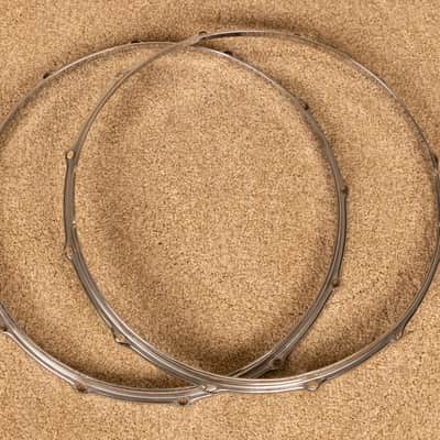 Vintage Slingerland 15" Stick Saver Snare Drum Hoops (Pair) image 2
