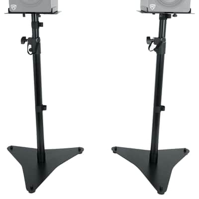 (2) JBL C2PS CONTROL 2P 5.25" Studio Recording Monitor Speakers+Stands+Mic+Boom image 3