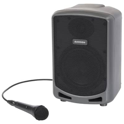 Samson Expedition Express+ 75W Rechargeable Bluetooth Portable PA Speaker with Samson Wired Mic image 1