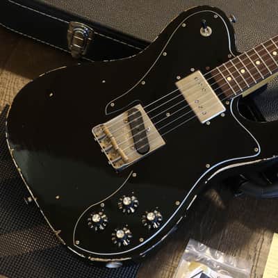 2021 K-Line Truxton '72 Swamp Ash Electric Guitar Factory Relic Black + COA OHSC image 2