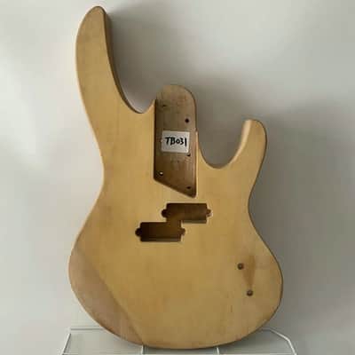 Mahogany Wood 4 String Bass Guitar Body image 1