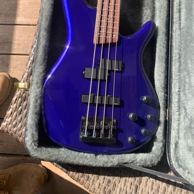 1997 Ibanez SR400 -JB Jewel Blue Electric Bass Guitar w/hard case image 1