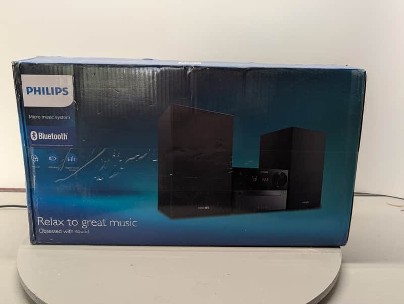 Philips TAM3205 Micro Music System Bluetooth CD FM Stereo Home Audio image 1