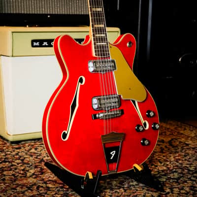 1967 Fender Coronado XII – Cherry Red – Rosewood Fretboard – 100% Original – Very Good Condition – Serial #162143 image 3
