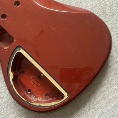 Red 5 String Bass Basswood Body with Maple Neck image 13