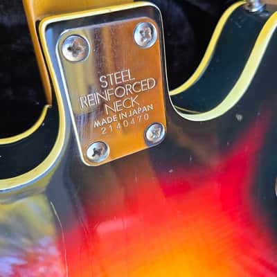 Univox Custom Late 60's Hollowbody MIJ All Original w/hardshell Case image 7