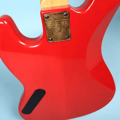 1980s Schecter USA Bass Guitar Red Dallas Era American Made image 15