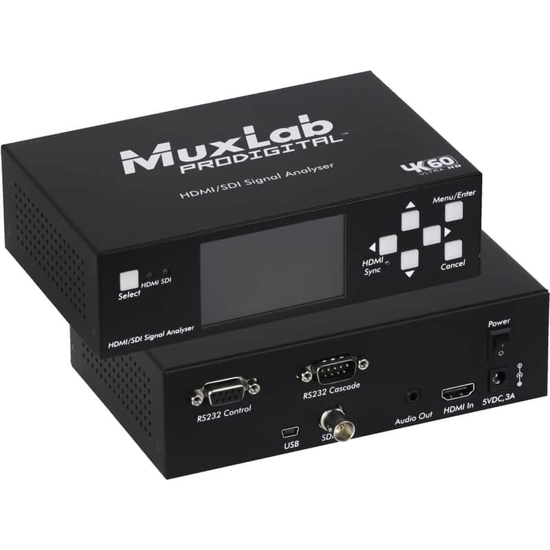 Muxlab 4K UHD HDMI 2.0/3G-SDI Signal Analyzer image 1
