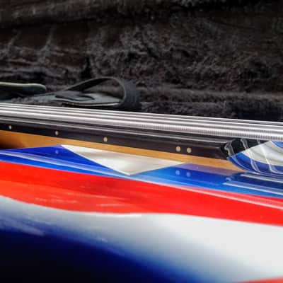Bass Captain America ??? Red/White/Blue Fretless, with case. MARVEL, New information Feb. 9 image 8