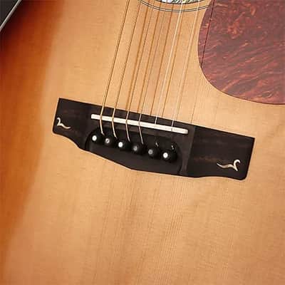 Cort GOLDA8LB Gold Series Grand Auditorium Cutaway 6-String Acoustic-Electric Guitar w/Deluxe Case image 7