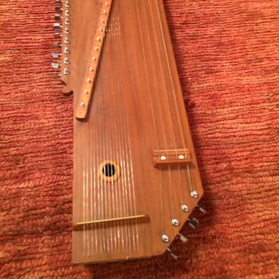 Swarsangam Indian Tanpura Swarmandal Combination Instrument 4-string tanpura w/wound strings, 15-str image 7