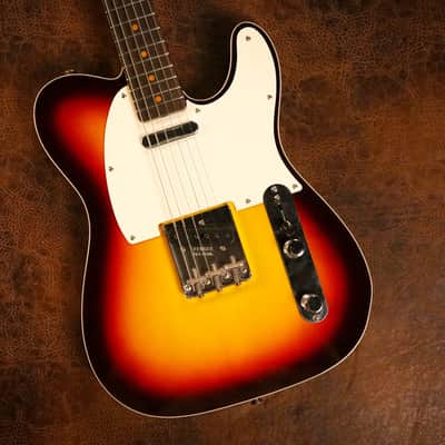 (Mint) Fender Custom Shop 1959 Telecaster Custom NOS in Maroon 3-tone Sunburst image 1