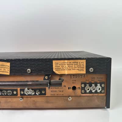 Vintage Harman Kardon TA-12 SOLO II Mono AM/FM Tube Receiver image 6
