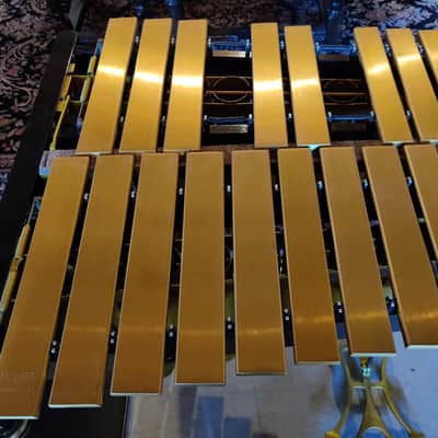 Musser M75 Century Vibraphone Gold Bars with Working Motor image 4