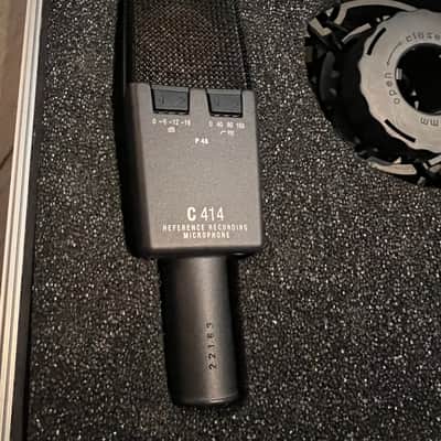 Pair of AKG C414 B XLS Large Diaphragm Multipattern Condenser Microphone 2000s - Black image 2