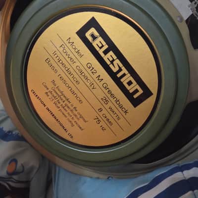 Celestion G12M Greenback 12" 25-Watt 8ohm Guitar Amp Speaker 2020s - White image 2