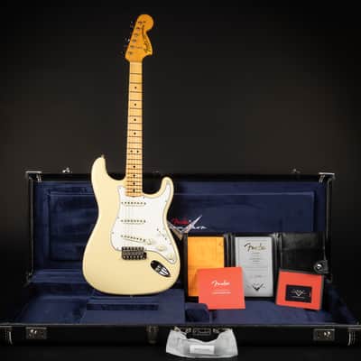 2024 Fender Custom Shop '68 Reissue DLX Stratocaster Closet Classic - Aged Vintage White | USA Maple Neck 3.6kg | CoA OHSC image 1