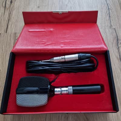 AKG D12 Cardioid Dynamic Microphone 1950s - 1960s - Silver / Black image 1