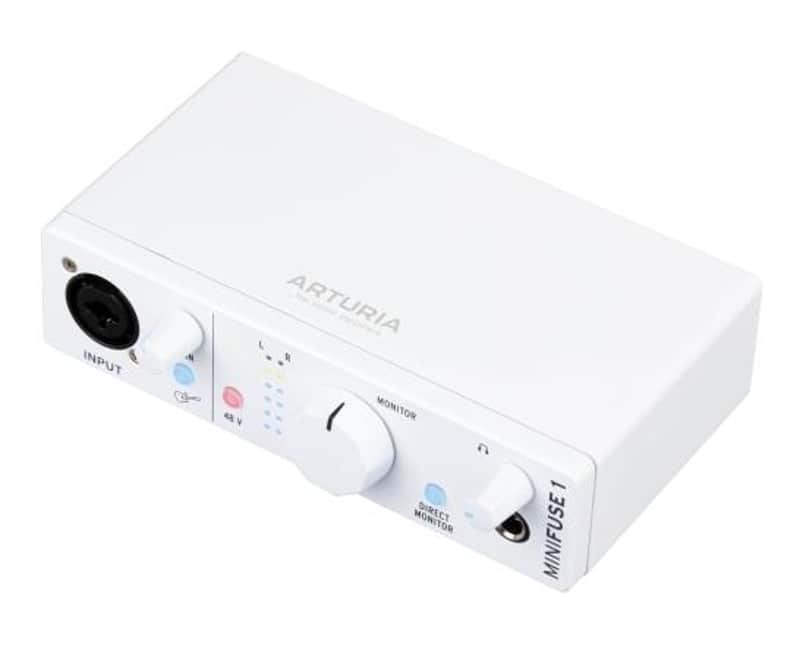 Arturia MiniFuse 1 USB Audio Interface – White image 1