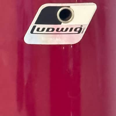 Ludwig Rockers 13" Power Tom Drum Vintage 80's Black and White Badge image 2