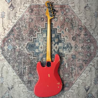 2015 Fender Road Worn ‘60s Jazz Bass Fiesta Red Electric Bass Guitar! image 6