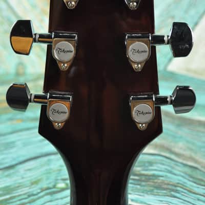 Takamine G Series Acoustic Electric Guitar EG540C w/ SKB Hard Shell Case Red Flamed image 13