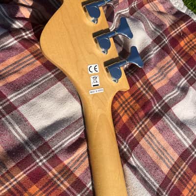 Los Straitjackets ed. DiPinto Galaxie Bass 2010s - Silver Sparkle with Gold Pearl Pickguard image 7