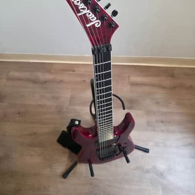 Jackson DK7Q Pro Dinky Transparent Red 2014 EMGs image 5
