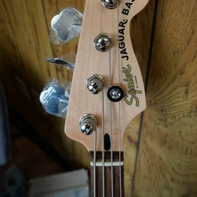 Squier Affinity Jaguar Bass Charcoal Frost Metallic image 4
