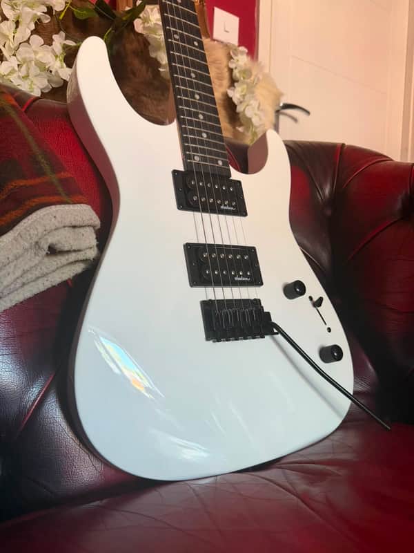 Jackson JS Series JS12 Dinky with Amaranth Fretboard 2024 Snow White Full Pro Set Up, Frets Dressed, Rolled Edges image 1