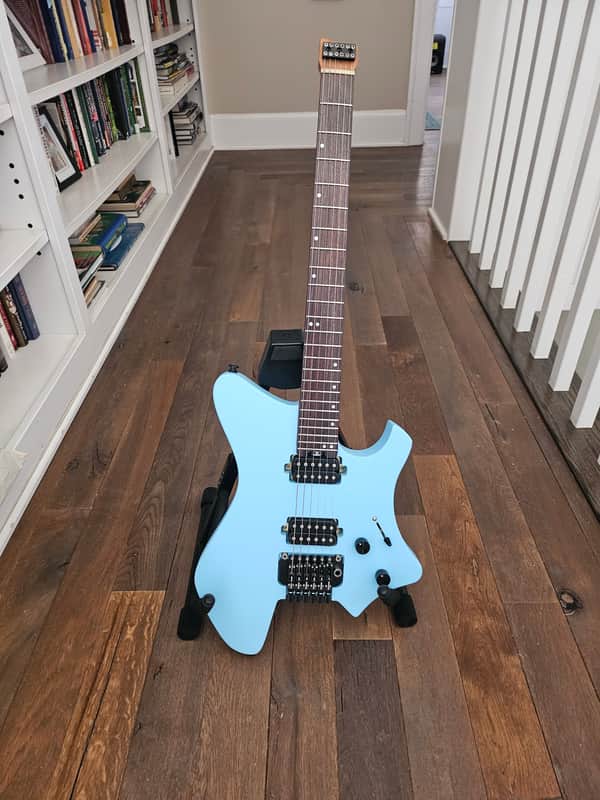 Eart Electric Guitars Headless GW2-TE 2024 - Sky Blue image 1