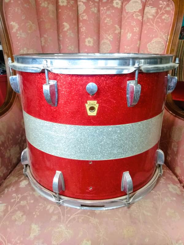 Ludwig 12x15 Parade Snare 1960s - Red Silver Bild 1