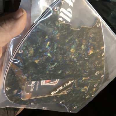 WD Musicman Stingray 5 String Pickguard Black Abalone Pearl + Free Screws + Free Shipping image 3