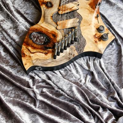 Build to Order GB Liuteria Boutique Sephitroth 7 string fanned volcano edition image 14