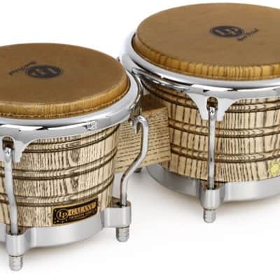 Latin Percussion Galaxy Giovanni Signature Bongos - Natural/Chrome image 2