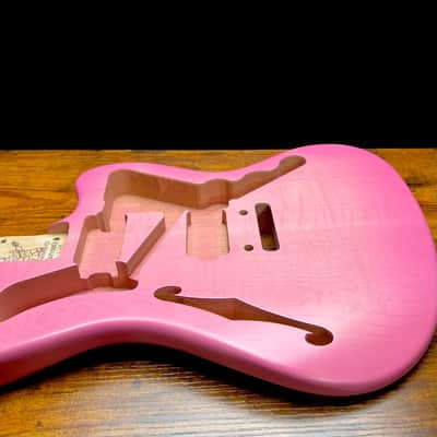 Warmoth Jazzmaster/ Flamed Maple Body & Neck “Pink Set” image 6