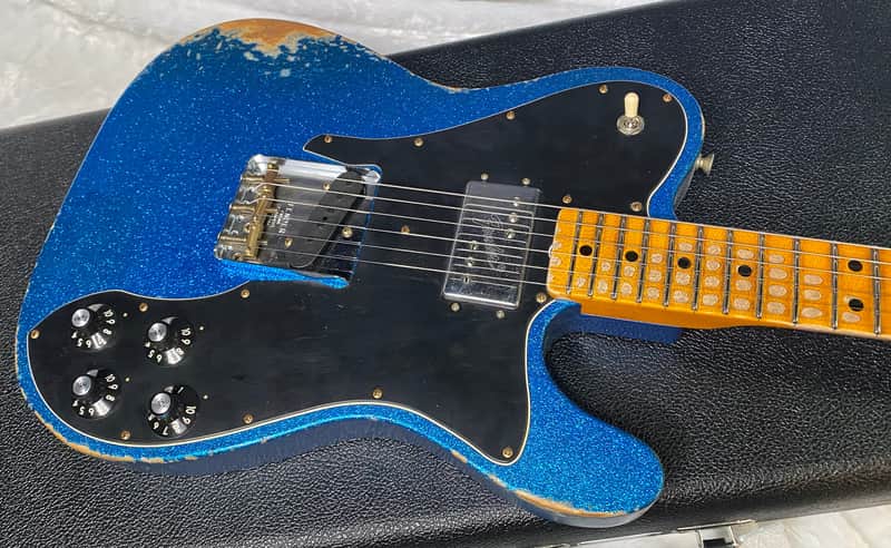 NEW! Fender Custom Shop Telecaster Custom Heavy Relic - Limited Edition - Blue Sparkle - Only 6.9 lbs - Authorized Dealer - G06389 image 1