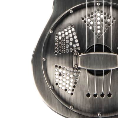 Kala Brand Brushed Nickel Tenor Resonator Ukulele & Padded Bag image 5