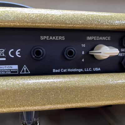 Bad Cat Hot Cat 30R - Custom Shop Gold Sparkle Cabinet image 7