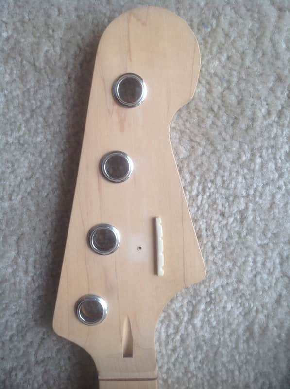 Usa Custom Jazz Bass neck fretless maple Unfinished image 1