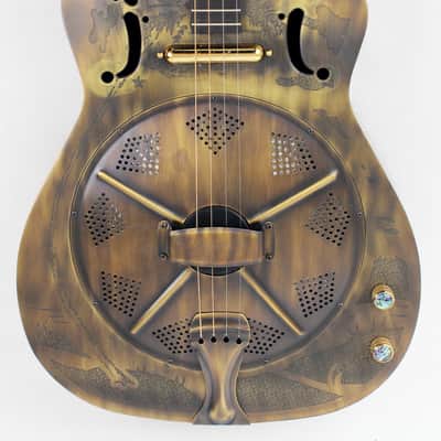 Ozark 3616t Deluxe Tenor Resonator Guitar in Bronze image 2