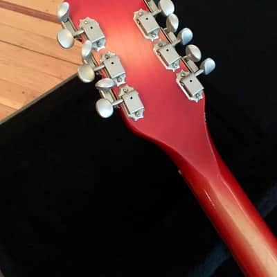 Rickenbacker 456-12 convertible 6/12 string electric guitar original vintage OHSC 1967 Fireglo image 9