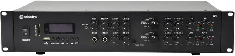 Adastra A4 Dual Stereo Amplifier 4 x 200W Bild 1