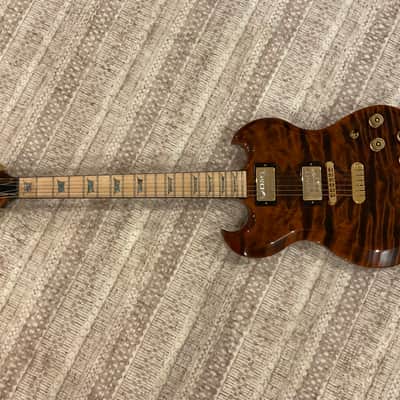 2016 Dean USA Exotic Gran Sport NAMM Show 1-Off Flamed Redwood! w/OHSC image 4