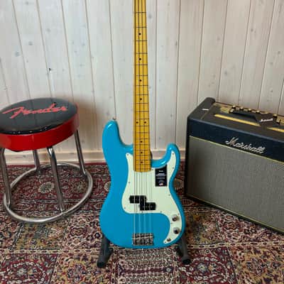 Fender American Pro II P Bass MN 2024 - Miami Blue image 1