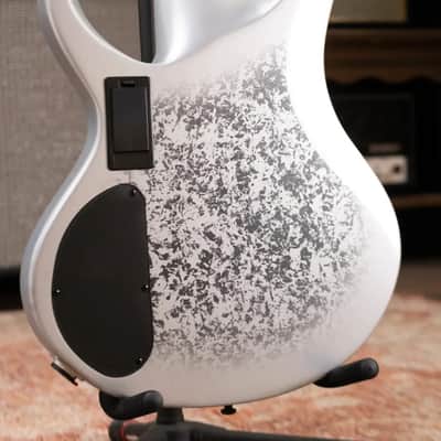 Ibanez BTB25TH5SLM 5-String Bass Guitar - Silver Blizzard Matte image 8