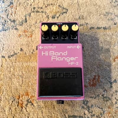 Boss HF-2 Hi Band Flanger MADE IN JAPAN Black Label Near MINT 1986 image 2